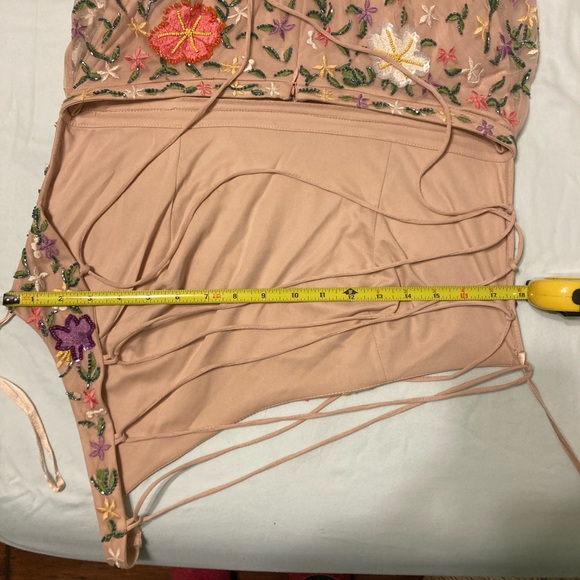 Mac Duggal Pastel Floral Embroidered Gown - Picture 11 of 14